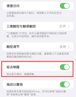 睢县苹果授权维修站分享iPhone轻点无法唤醒怎么办