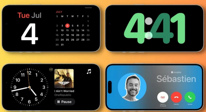 睢县苹果手机维修分享iOS17横屏充电待机显示有什么好处 
