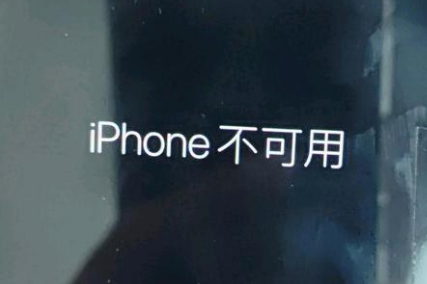 睢县苹果服务网点分享锁屏界面显示“iPhone 不可用”如何解决 